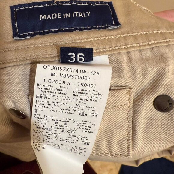 BNWT Vilebrequin Tan & cream men's designer Bermuda shorts 36" - Picture 9 of 9